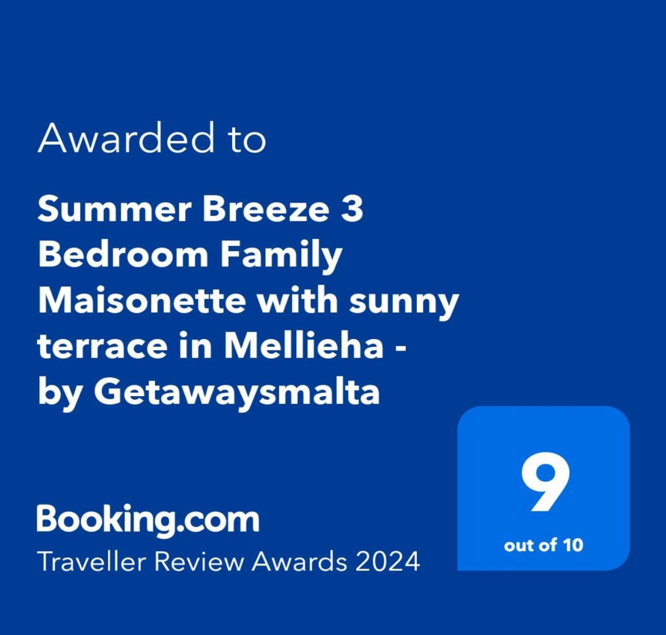 Summer Breeze 3 Bedroom Family Maisonette With Sunny Terrace In Mellieha - By Getawaysmalta Dış mekan fotoğraf